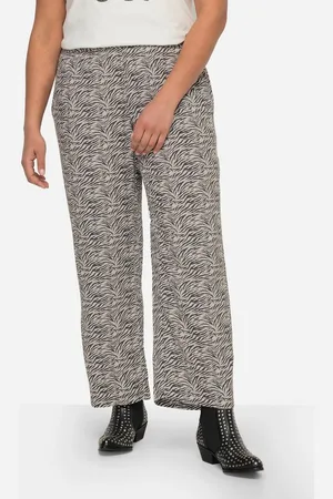 Angel of Style Schlupfhose Hose mit geradem Bein Zebradruck Elastikbund - Verkäufer: Popken Fashion Group