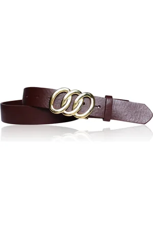 Fronhofer Ledergürtel 19050 (1-St) Damengürtel 3,5 cm, vergoldete Schnalle, Naturleder - Verkäufer: Gürtel