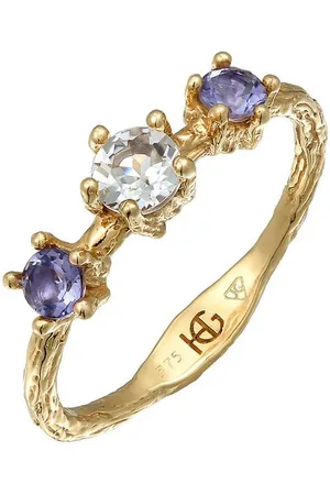 Haze & Glory Fingerring Topas Lolite Edelstein Klassik 375 Gelbgold - Verkäufer: JULIE & GRACE GmbH