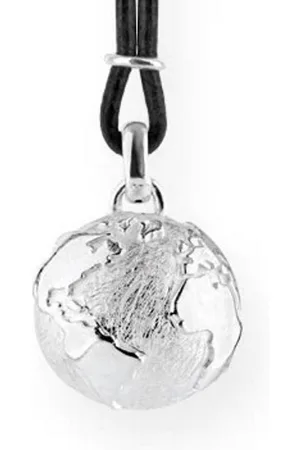 HEARTBREAKER Kette mit Anhänger Halskette Weltenbummler Weltkugel mit Lederband - Verkäufer: Schmuck-Uhren-Trends