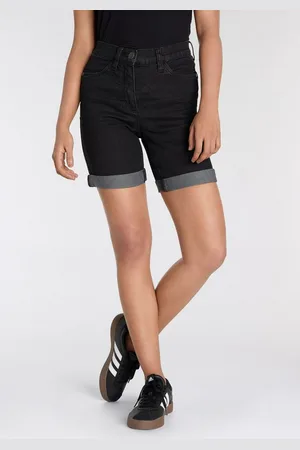 ARIZONA Jeansbermudas weite Passform, kurze Beinform, hohe Leibhöhe