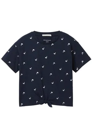 TOM TAILOR T-Shirt T-Shirt mit Bio-Baumwolle mit Knotendetail - Verkäufer: