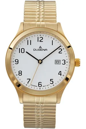 DUGENA Quarzuhr Herrenuhr 4461072 Bari, Quarz, weißes Zifferblatt, Edelstahl, Mineralglas - Verkäufer: Selva Technik GmbH