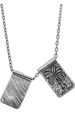 Haze & Glory Kette mit Anhänger Dog Tag - Tropicalization 925 Silber, Palme - Verkäufer: JULIE & GRACE GmbH