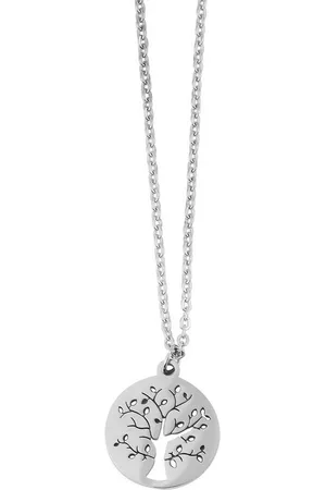 Karma Kette mit Anhänger Damenkette silber Lebensbaum Halskette Silberkette (Halskette mit Anhänger), Damen Damenschmuck Medaillon - Verkäufer: Sanixa