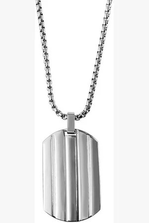 Karma Kette mit Anhänger Halskette mit Anhänger Herren DogTag (Herrenhalskette, Männerhalskette), Herrenschmuck Männerschmuck edel - Verkäufer: Sanixa