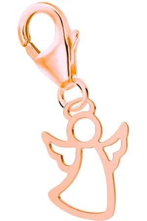 Goldene Hufeisen Charm Engel Charm Anhänger Gold Engel 18K Vergoldet (inkl. Etui), Rosegold - Verkäufer: