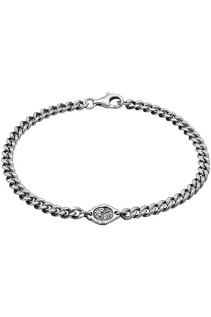 Haze & Glory Silberarmband Panzerkette - Ride the tide 925 Sterling Silber, Plättchen - Verkäufer: JULIE & GRACE GmbH