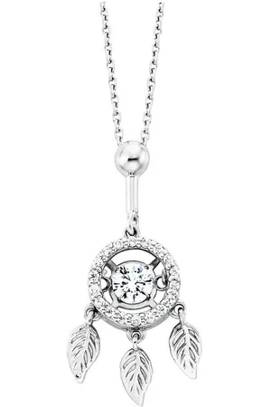 JULIE JULSEN Kette mit Anhänger 925/- Sterling Silber rhodiniert 19 Zirkonia