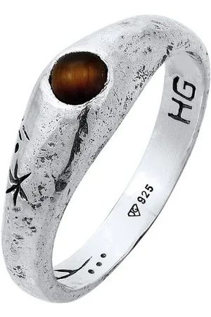 Haze & Glory Fingerring Siegelring Cast Away - Tigerauge 925 Silber - Verkäufer: JULIE & GRACE GmbH
