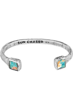 Haze & Glory Silberarmband Türkis Kupfer Edelstein Armreif - Sun Chaser - Verkäufer: JULIE & GRACE GmbH
