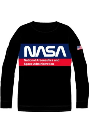 Nasa T-Shirt -inspiriertes Langarm-Shirt für Jungen, Bequem und Stilvoll - Verkäufer: kaufhaus-chemnitz