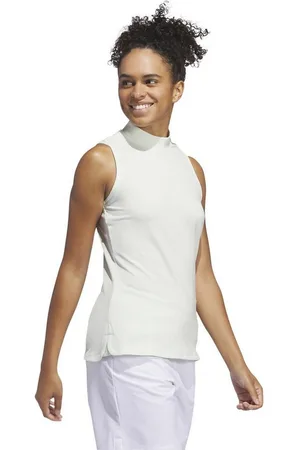 adidas Poloshirt adidas ULTIMATE365 SLEEVELESS MOCK NECK POLOSHIRT Damen (1-tlg) Angedeuteter Kragen I Regulär - Verkäufer: GFA Sports