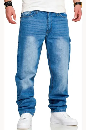 Soul Star Straight-Jeans S2CHEB Herren Lange Hose Carpenter Jeans Bermuda Regular-Fit Workwear - Verkäufer: STYLE DIVISION