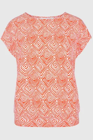Bianca Print-Shirt JULIE mit modischem Allover-Dessin in Trendfarbe - Verkäufer: