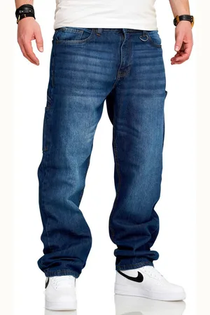 Soul Star Straight-Jeans S2CHEB Herren Lange Hose Carpenter Jeans Bermuda Regular-Fit Workwear - Verkäufer: STYLE DIVISION