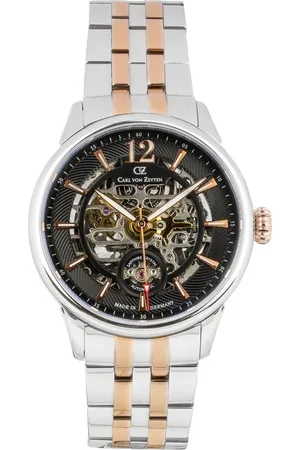 CARL VON ZEYTEN Automatikuhr Schramberg CVZ0080BKRM, Armbanduhr, mechanische Uhr, Herrenuhr, bicolor, Made in Germany