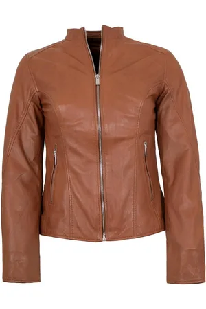 Jilani Lederjacke Fulya - Damen Lederjacke Lammnappa cognac - Verkäufer: Lederjacken24