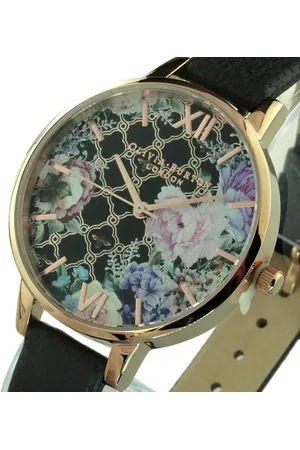 Olivia Burton Quarzuhr Damen Uhr Glasshouse Black OB16GH11 - Verkäufer: Uhren Schiesl