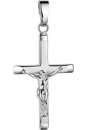 Firetti Kettenanhänger Schmuck Geschenk Gold 375 Halsschmuck Anhänger Kreuz, Made in Germany