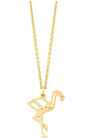 JULIE JULSEN Kette mit Anhänger 925/- Sterling Silber vergoldet Flamingo