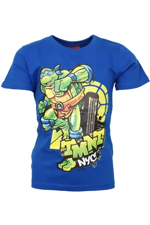 Teenage Mutant Ninja Turtles Print-Shirt Leonardo Jungen T-Shirt Gr. 104 bis 134, Baumwolle - Verkäufer: WS-Trend