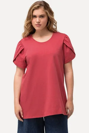 Ulla Popken T-Shirt T-Shirt cold dyed A-Linie Rundhals Halbarm - Verkäufer: Popken Fashion Group