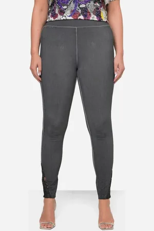 Miamoda Leggings Leggings Tight Fit cold dyed Spitze am Saum - Verkäufer: Popken Fashion Group