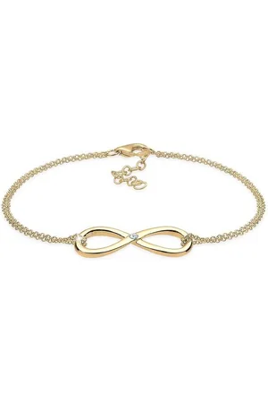 Elli DIAMONDS Armband Infinity Ewig Diamant (0.03 ct) 925 Silber, Infinity - Verkäufer: JULIE & GRACE GmbH