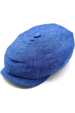 Stetson Flat Cap Newsboy Cap Hatteras Linen Stripe - Verkäufer: hutraum