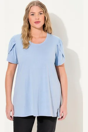 Ulla Popken T-Shirt T-Shirt cold dyed A-Linie Rundhals Halbarm - Verkäufer: Popken Fashion Group