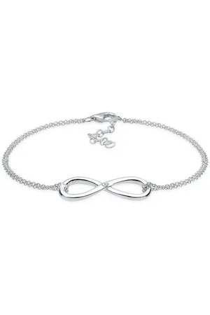 Elli DIAMONDS Armband Infinity Ewig Diamant (0.03 ct) 925 Silber, Infinity - Verkäufer: JULIE & GRACE GmbH