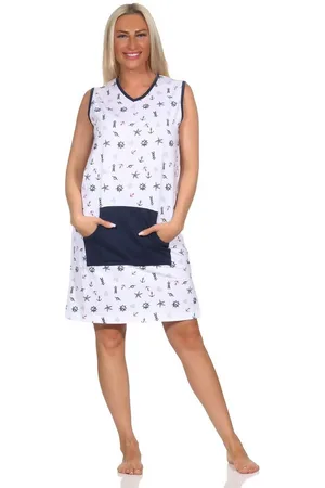 Normann Nachthemd Damen Nachthemd Strandkleid in maritimer Optik - Verkäufer: Fairway