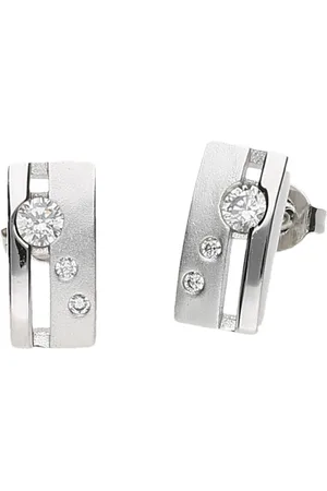 Firetti Paar Ohrstecker Schmuck Geschenk Ohrschmuck Ohrringe matt glanz, mit Zirkonia (synth)