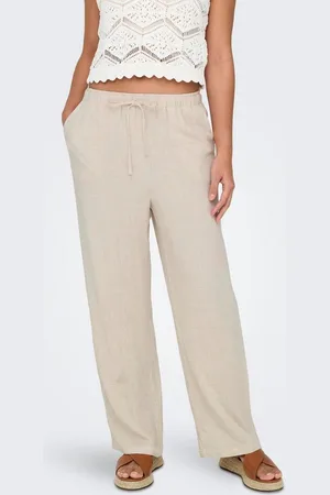 ONLY Jogginghose ONLSIESTA MW PULL-UP LINEN BL PNT NOOS