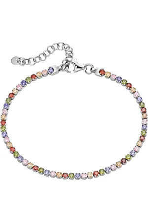 Firetti Tennisarmband Schmuck Geschenk Silber 925 Armschmuck Armkette Glitzerarmband, mit Zirkonia (synth)