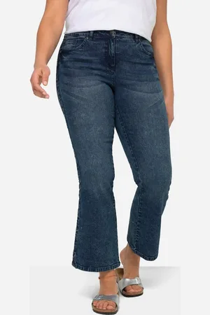 Angel of Style 5-Pocket-Jeans Bootcut-Jeans Stickereiband Schlag 5-Pocket - Verkäufer: Popken Fashion Group