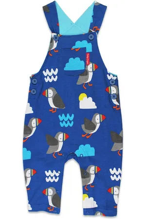 Toby Tiger Schlupfhose Latzhose mit Papageientaucher Print - Verkäufer: GmbH
