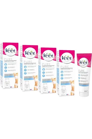 Veet Enthaarungscreme Bikini Zone & Achseln (4 x 100ml), Spar-Pack, 4 St., bei sensibler Haut für seidig glatte Haut - Verkäufer: PENNGUIN-DE