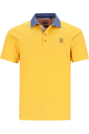 HAJO Poloshirt merzerisiertes Piqué-Poloshirt mit Denimkragen - Verkäufer: Mode