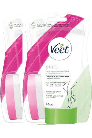Veet Enthaarungscreme für Körper, Arme & Beine 2 x 150ml, Spar-Pack, 2 St., Haarentfernungscreme, bei trockener Haut für die Anwendung unter der Dusche - Verkäufer: PENNGUIN-DE