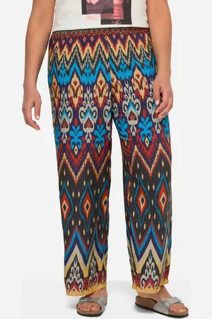 Angel of Style Schlupfhose Hose mit geradem Bein grafischer Druck Elastikbund - Verkäufer: Popken Fashion Group