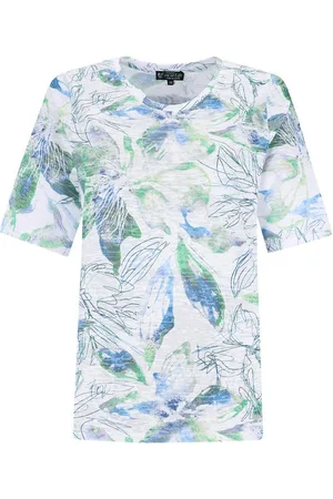 HAJO Blusenshirt Shirt 1/2 Arm mit Ajourprint - Verkäufer: Mode