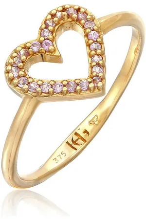 Haze & Glory Fingerring Herz - I heart you 375 Gelbgold, Herz - Verkäufer: JULIE & GRACE GmbH