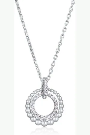 Elli Kette mit Anhänger Kreis Kristalle Anhänger für Damen, Kugel - Verkäufer: JULIE & GRACE GmbH