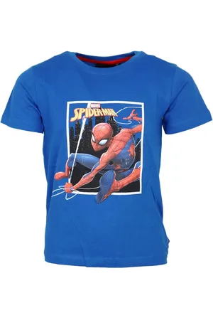 Marvel Print-Shirt Spiderman T-Shirt kurzarm Kinder Jungen Shirt Gr. 98 bis 128, Baumwolle - Verkäufer: WS-Trend