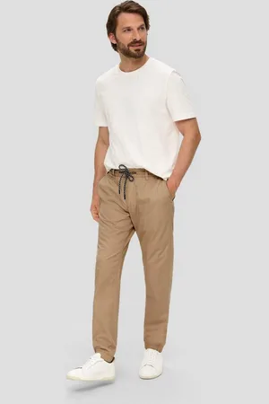 QS by s.Oliver Stoffhose Jogpants mit elastischem Saum und Bündchen Durchzugkordel - Verkäufer: