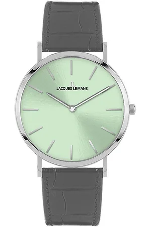 Jacques Lemans Quarzuhr Nizza 1-2172C, Armbanduhr, Damenuhr, Lederarmband, Glas mit Saphirbeschichtung