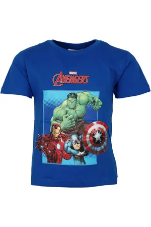 Marvel Print-Shirt Avengers Kinder Jungen T-Shirt kurzarm Shirt Gr. 98 bis 128, Baumwolle - Verkäufer: WS-Trend
