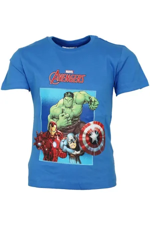 Marvel Print-Shirt Avengers Kinder Jungen T-Shirt kurzarm Shirt Gr. 98 bis 128, Baumwolle - Verkäufer: WS-Trend